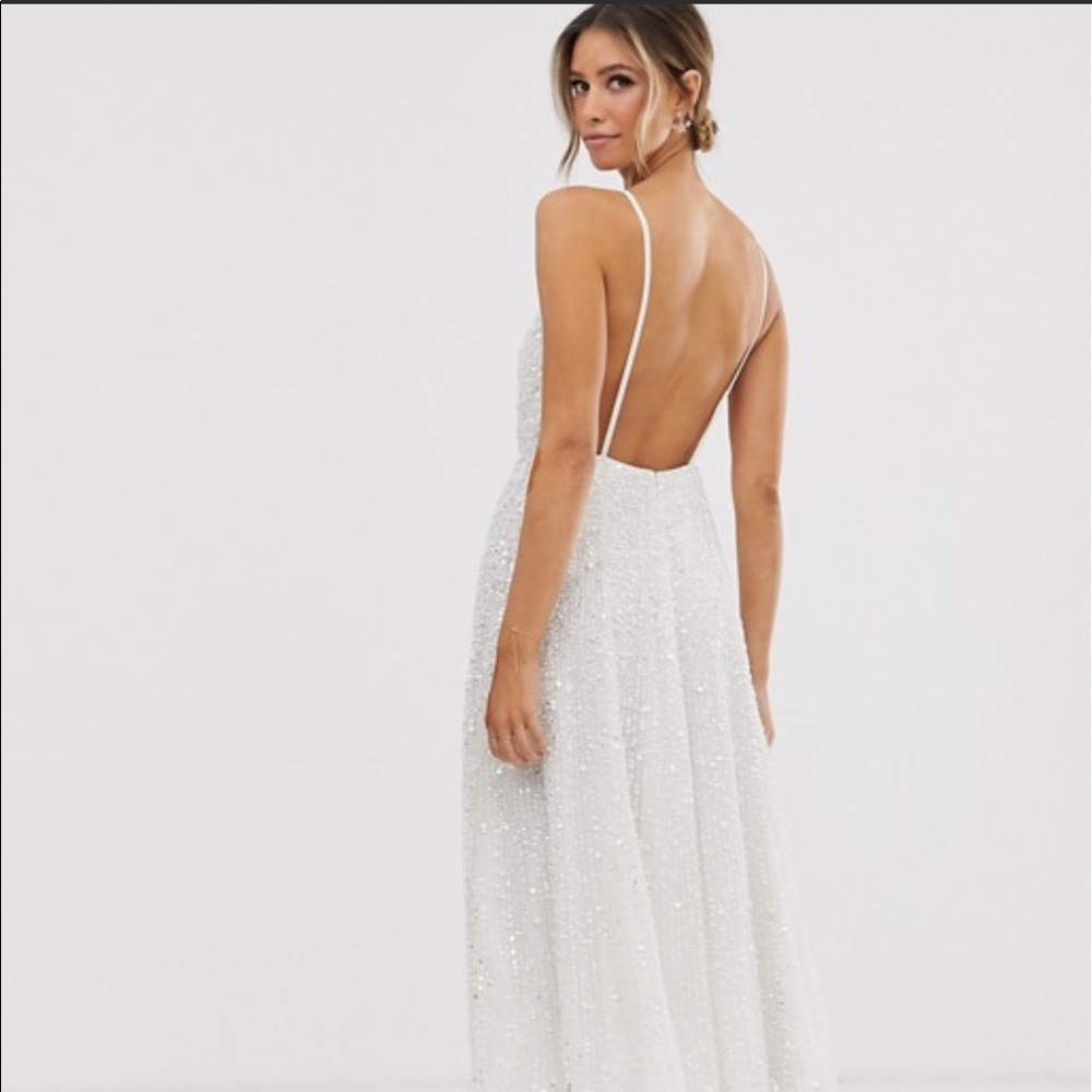 NWT Asos size 6 midi wedding dress